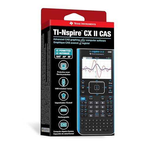 Texas Instruments TI-Nspire CX II CAS Graphing Calculator with Python, Power Bundle H685