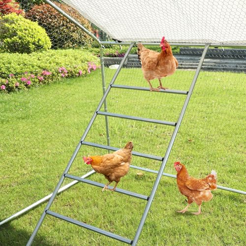Large Metal Chicken Coop Walk-in with Anti-UV Cover for Outdoor Farm Use Z5246
