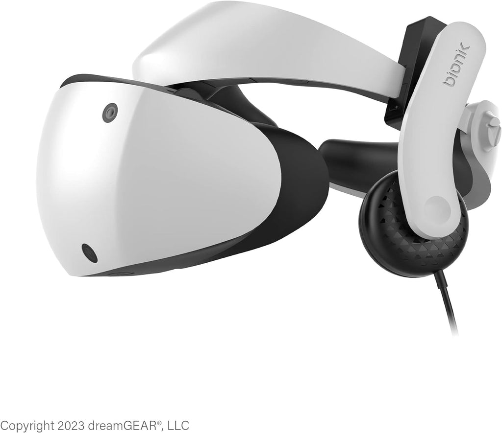 Bionik Mantis Attachable VR Headphones: Compatible with Playstation VR2, Adjustable Design, Connects Directly to PSVR, Hi-Fi Sound, Sleek Design/PS4/PS5
