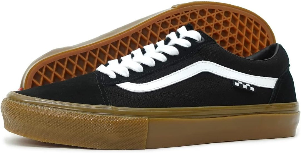 Vans Men's Skate Old Skool Sneaker, Black/Gum, Size 10.5