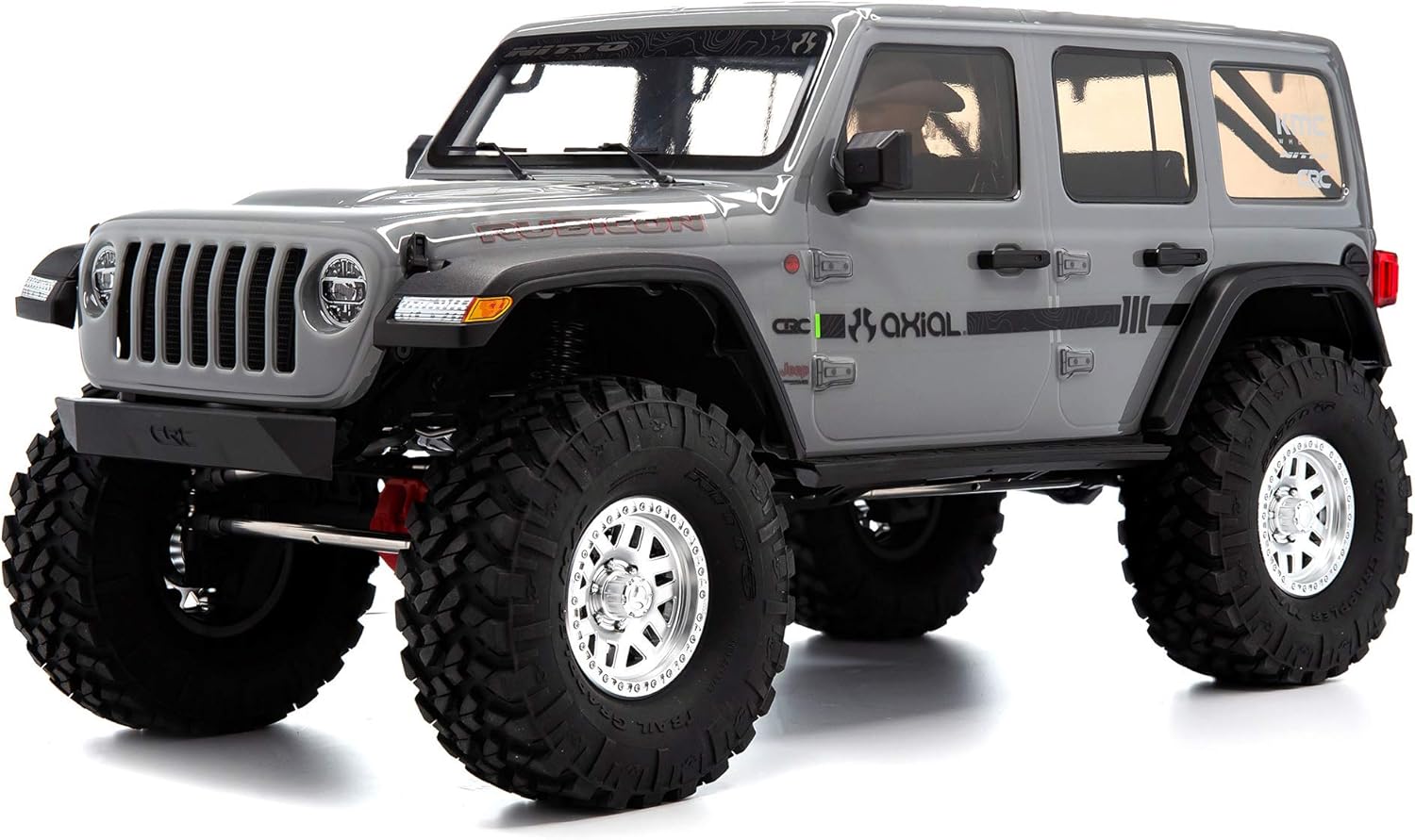 Axial RC Truck 1/10 SCX10 III Jeep JLU Wrangler with Portals RTR (Batteries and Charger Not Included), Gray, AXI03003BT1