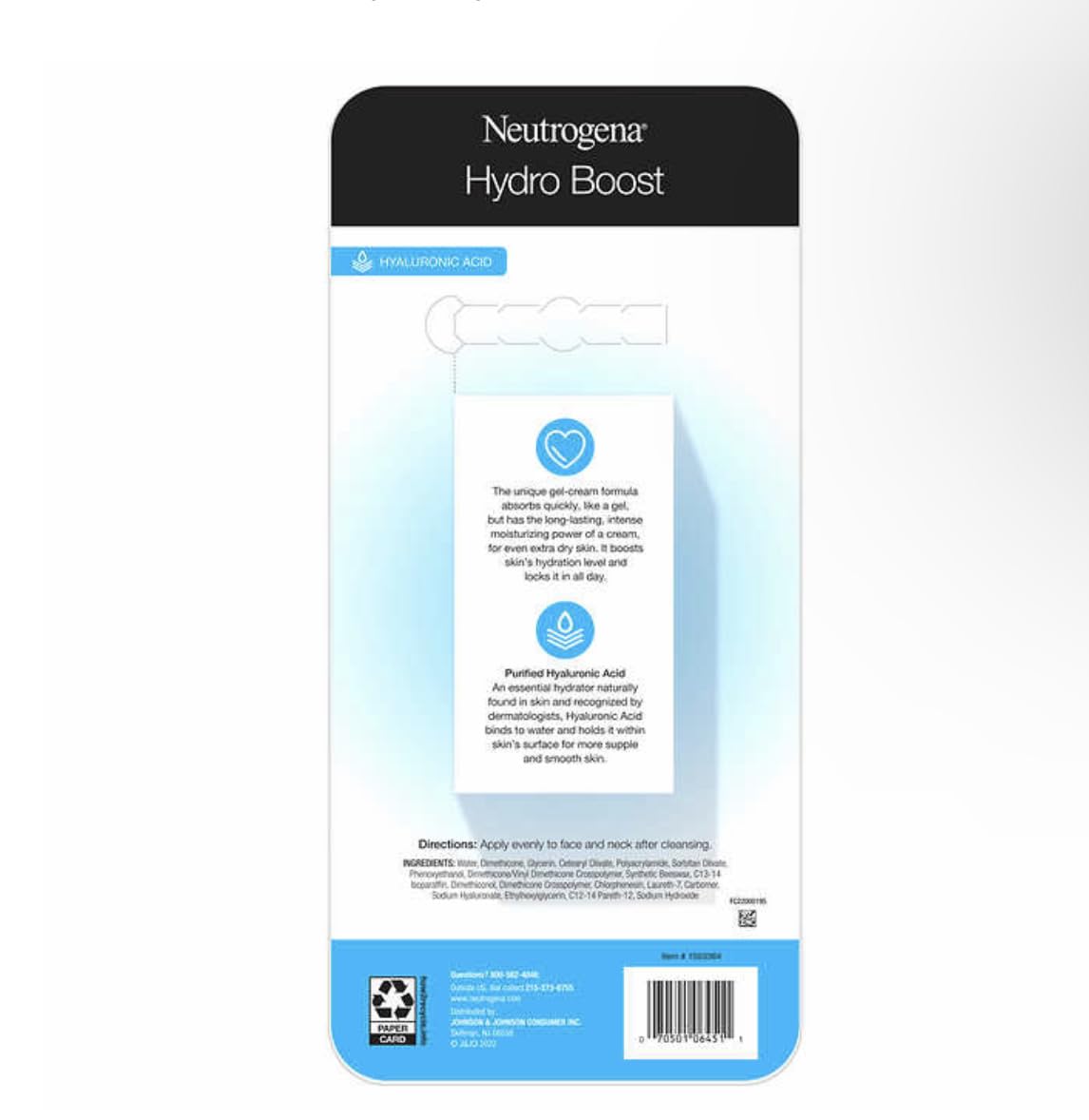Neutrogena Hydro Boost Gel-Cream Extra-Dry, 1.7 oz, 2-Pack R197004
