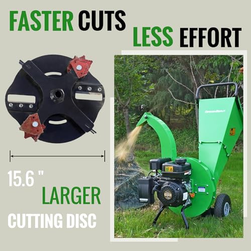 S3 Wood Chipper Shredder 7HP 212cc Gas Powered, 3" Max Capacity T367235