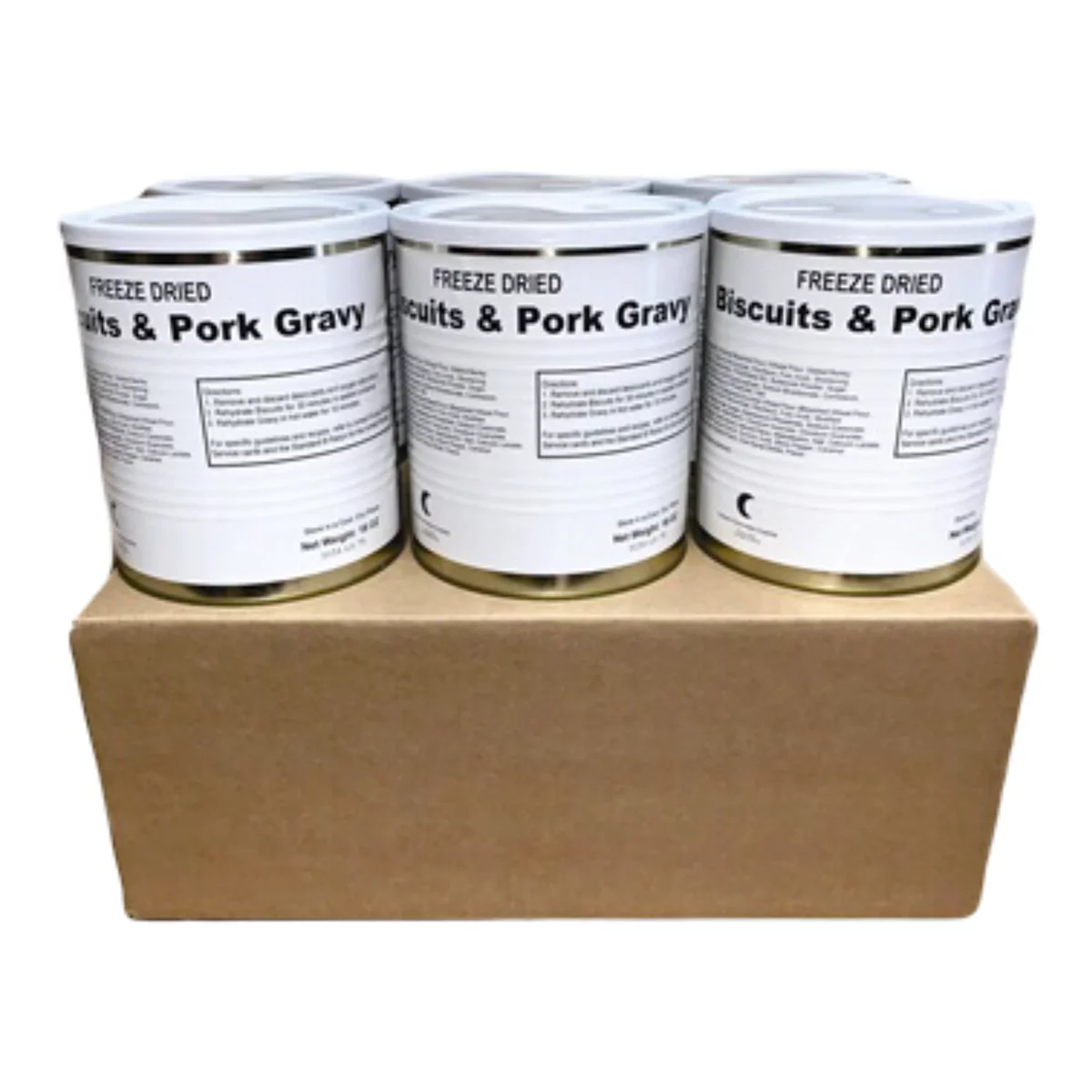 Freeze Dried Emergency Food Biscuits and Gravy 18oz Can R787475