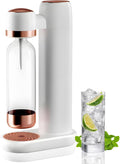 Sparkling Water Maker Soda Maker Machine for Home, Soda Streaming Machine for Carbonating with 1L PET Bottle, Fizzy Water Maker, Compatible with Screw-in 60L CO2 Carbonator(Not included)