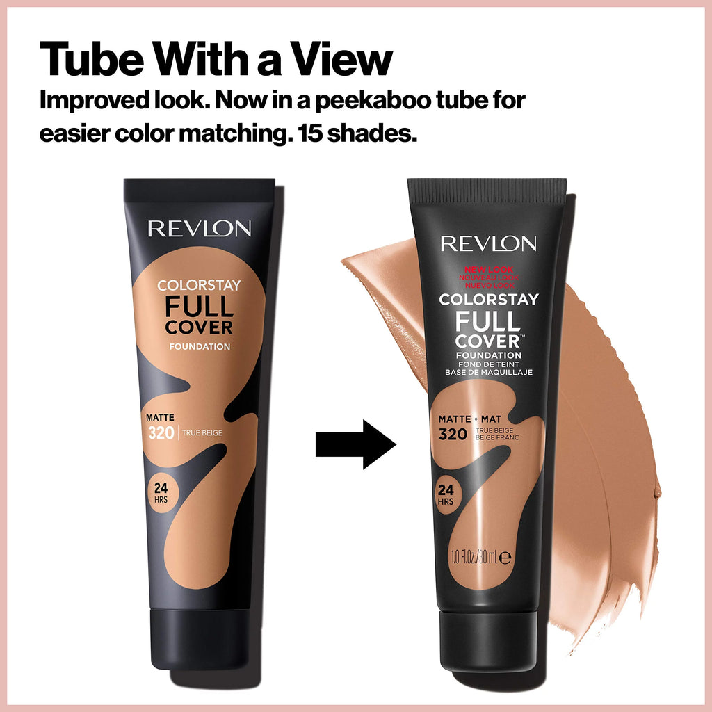 Revlon ColorStay Full Cover Matte Foundation 330 Natural Tan, 1 Fl Oz (Pack of 10) Y5635