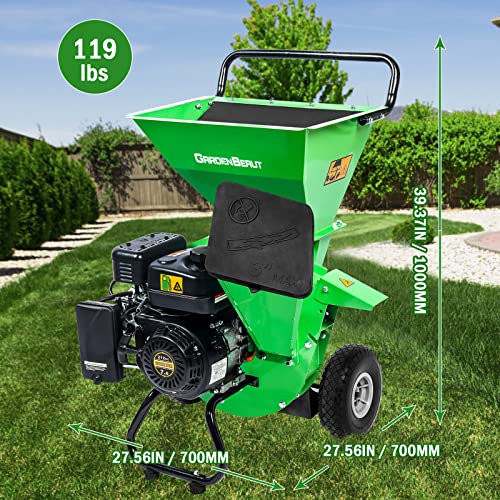 3 in 1 Wood Chipper Shredder Mulcher MF30, 7HP Gas Powered, 3" Capacity I92204