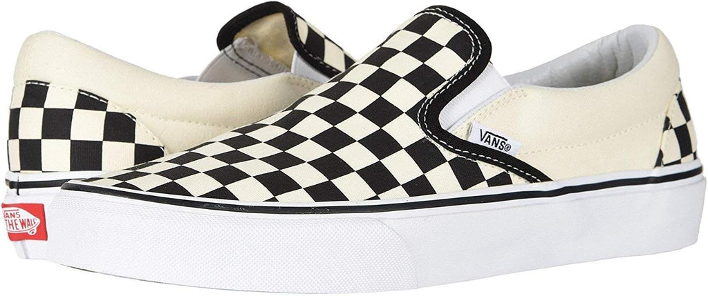 Vans, Unisex Classic Slip-On Shoes (Black/White Checkered - 8 Men/9.5 Women)