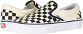 Vans, Unisex Classic Slip-On Shoes (Black/White Checkered - 8 Men/9.5 Women)