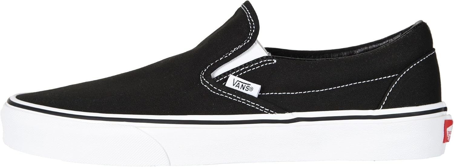 Vans Classic Slip-On Black/White Women's 10.5 N680113