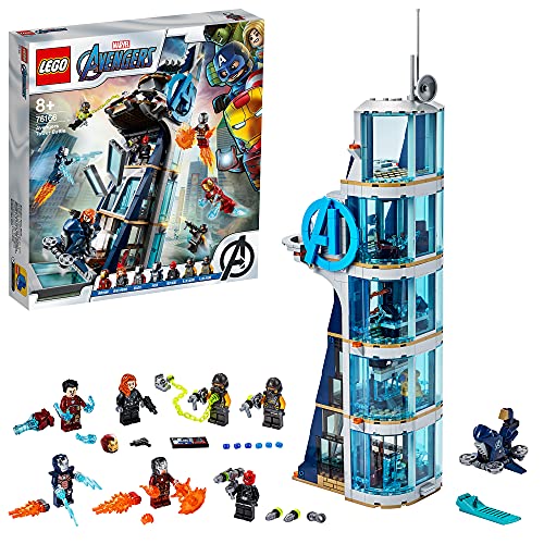 Lego 76166 Marvel Avengers Tower Battle Set with Iron Man, Black Widow & Red Skull