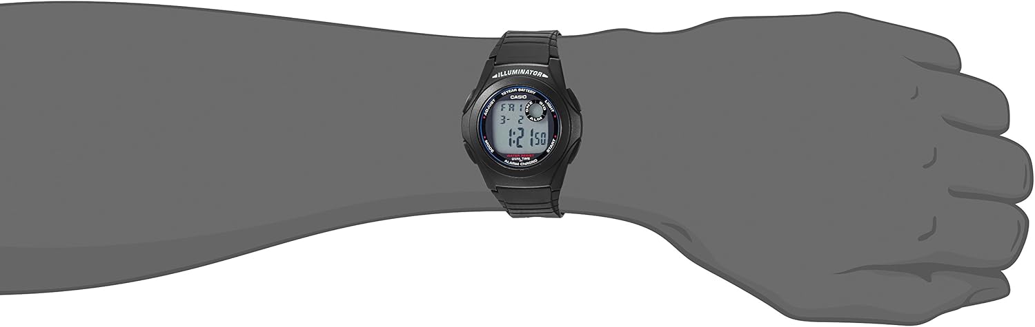 Casio Men's F-200W-1ACF Classic Digital Quartz Black Watch F47173