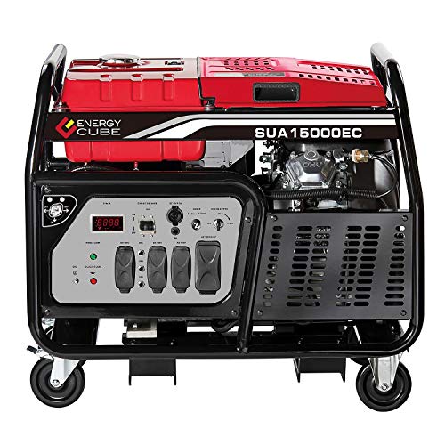 A-iPower SUA12000E 12000 Watt Portable Generator Heavy Duty Gas Powered With Electric Start For Jobsite, RV, and Whole House Backup Emergency
