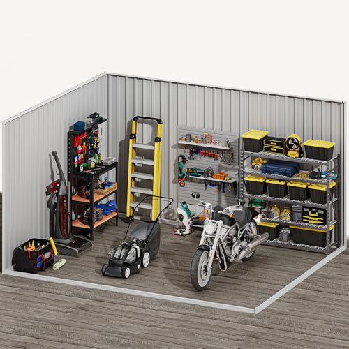 DWVO 6x4ft Metal Storage Shed for Outdoors, Dark Gray T6985