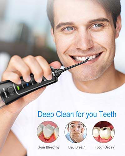 Nicefeel Cordless Water Flosser 300ML Portable Oral Irrigator IPX7 Waterproof D5811