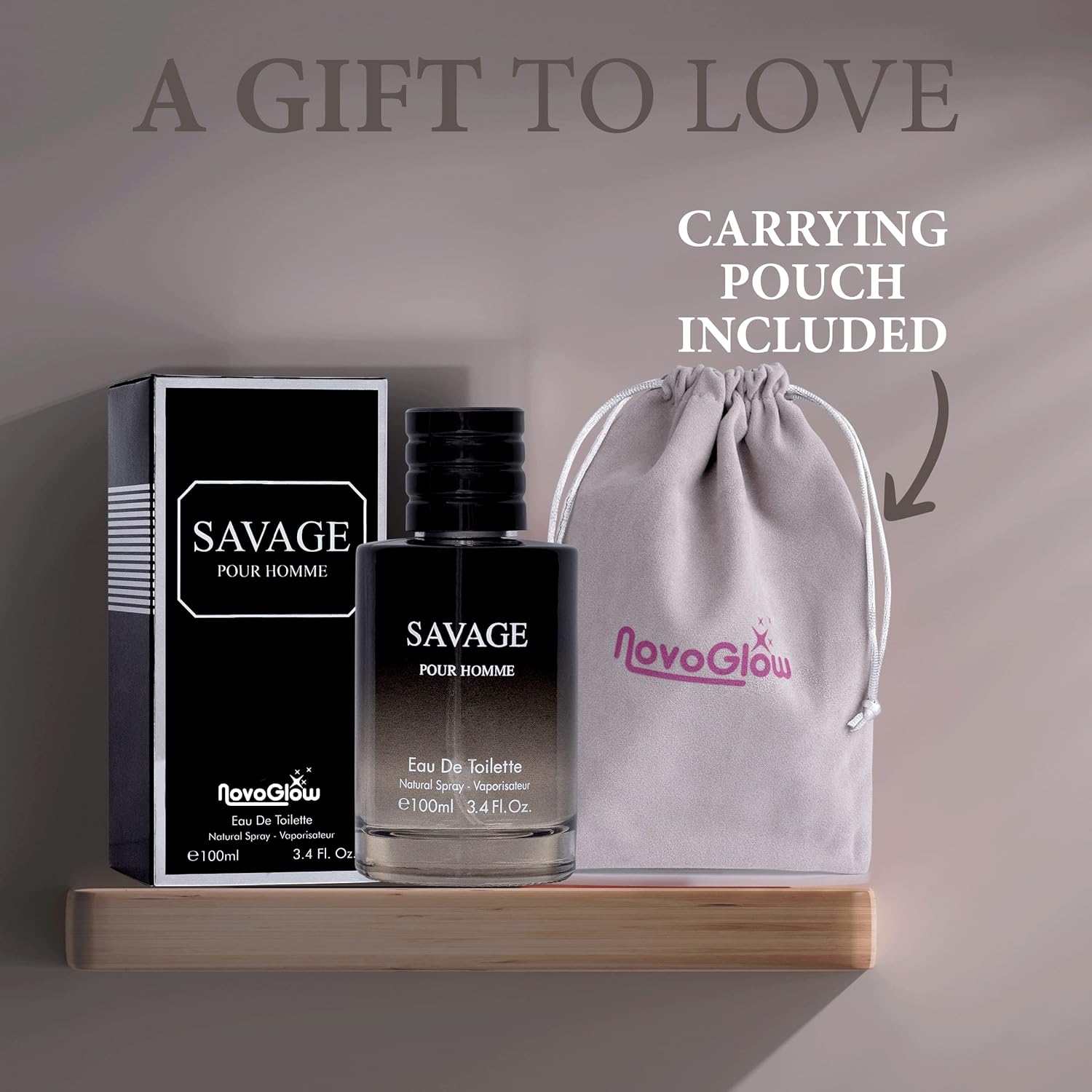 Savage for Men 3.4 Oz Eau De Toilette Spray for Men with Carrying Pouch U410