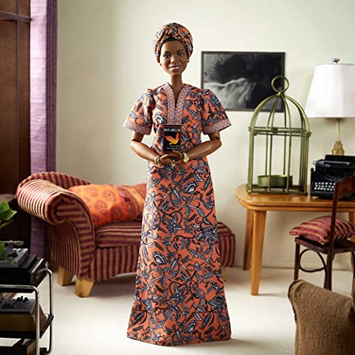 Barbie Inspiring Women Doll Maya Angelou with Dress & Accessories S543