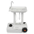 VINGLI Upgraded Portable Sink| Rolling Hand Wash Basin Stand with Towel Holder & Soap Dispenser & Wheels, Perfect for Garden/Camping/Outdoor Events/Gatherings/Worksite/RV/Indoor