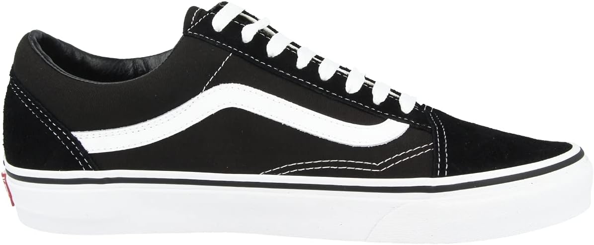 Vans Women's UA Old Skool Sneakers, Black/White, 7.5 Medium US H540046