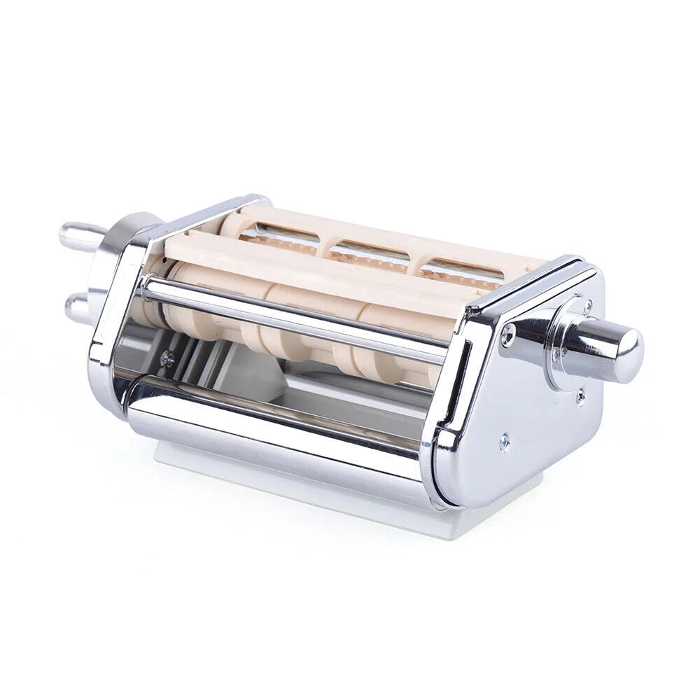 ZhdnBhnos Kitchen Pasta Roller Cutter Ravioli Maker Stand Mixer Attachment Stainless Steel C104560