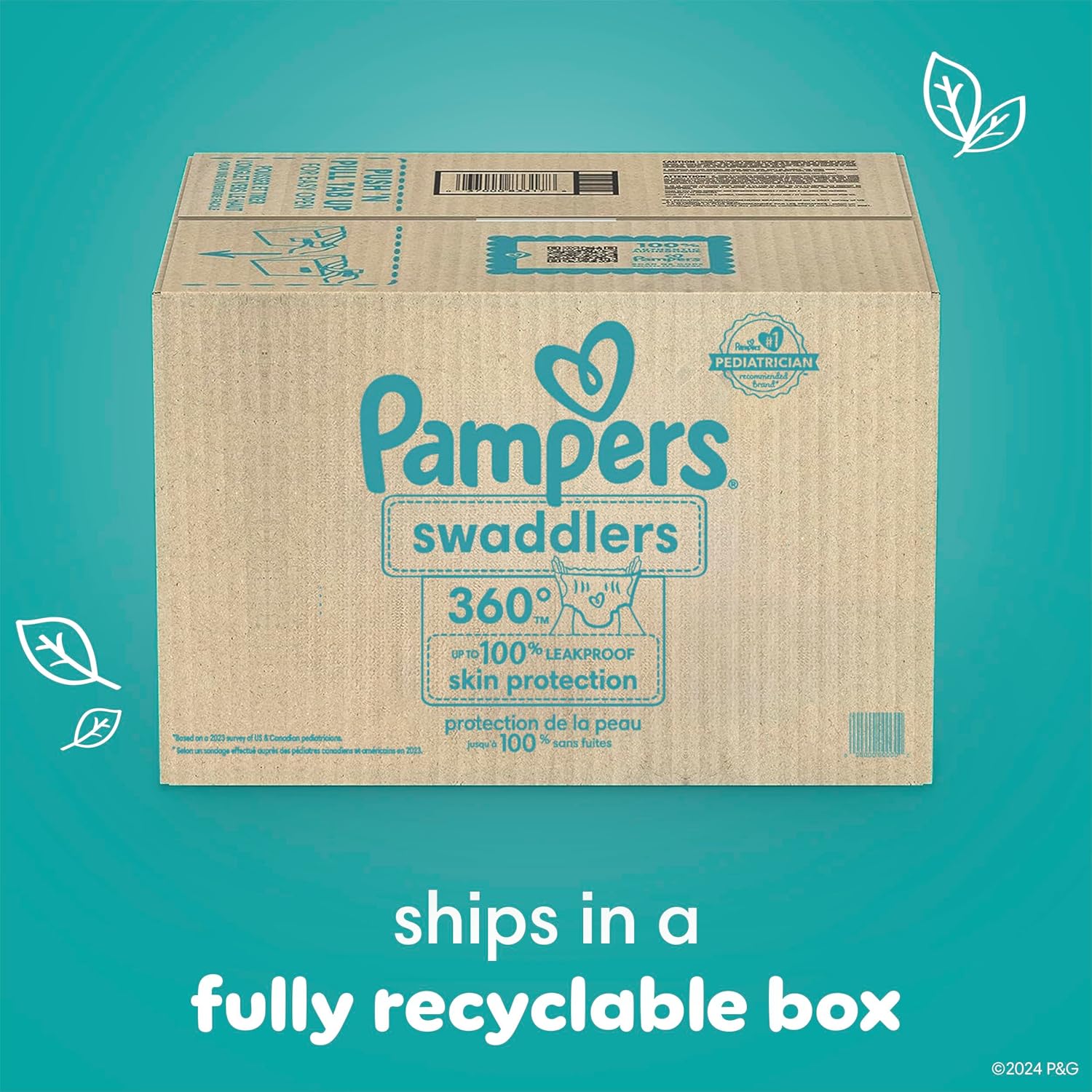 Pampers Swaddlers 360 Pull-On Diapers, Size 3, 156 Count H530