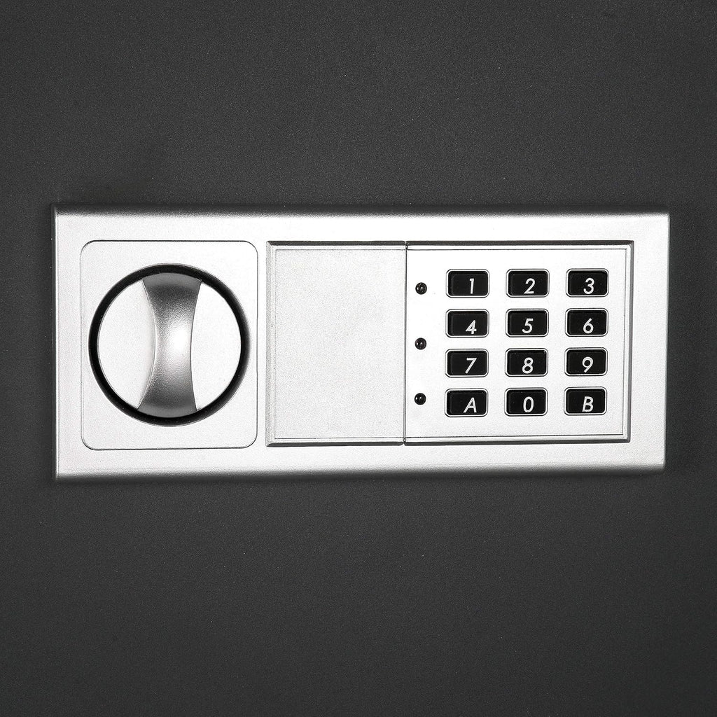 STALWART Electronic Flat Wall Safe Box with Digital Keypad, Dark Gray L800