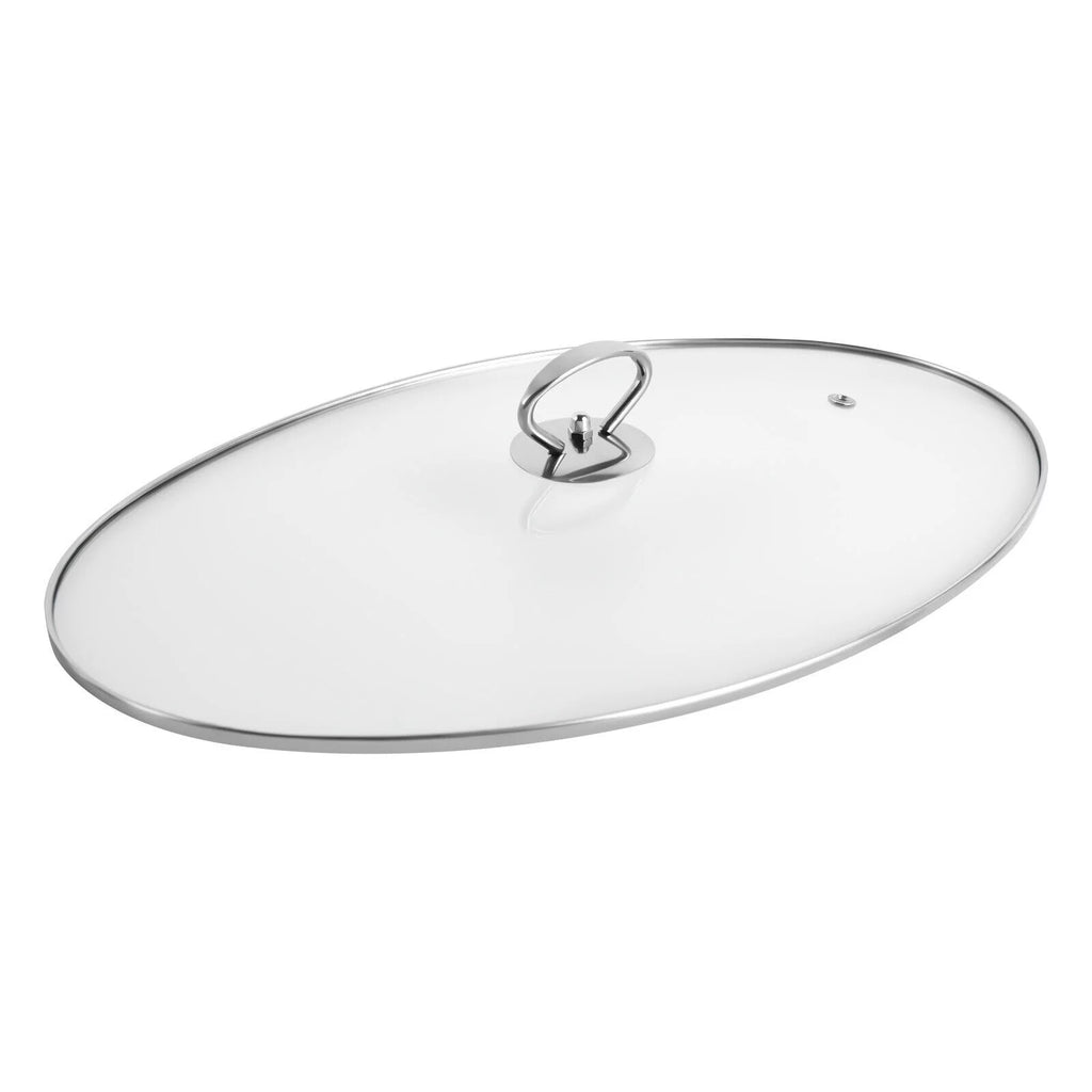 ZhdnBhnos Stainless Steel Fish Steamer with Glass Lid L7059