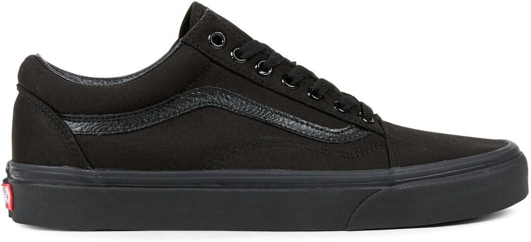 Vans Men's Old Skool Skate Shoes 9.5 (Black/Black) Black/Black (Canvas)
