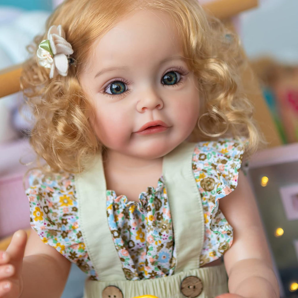 iCradle Reborn Baby Doll 22 Inch Realistic Silicone Girl Doll C42952