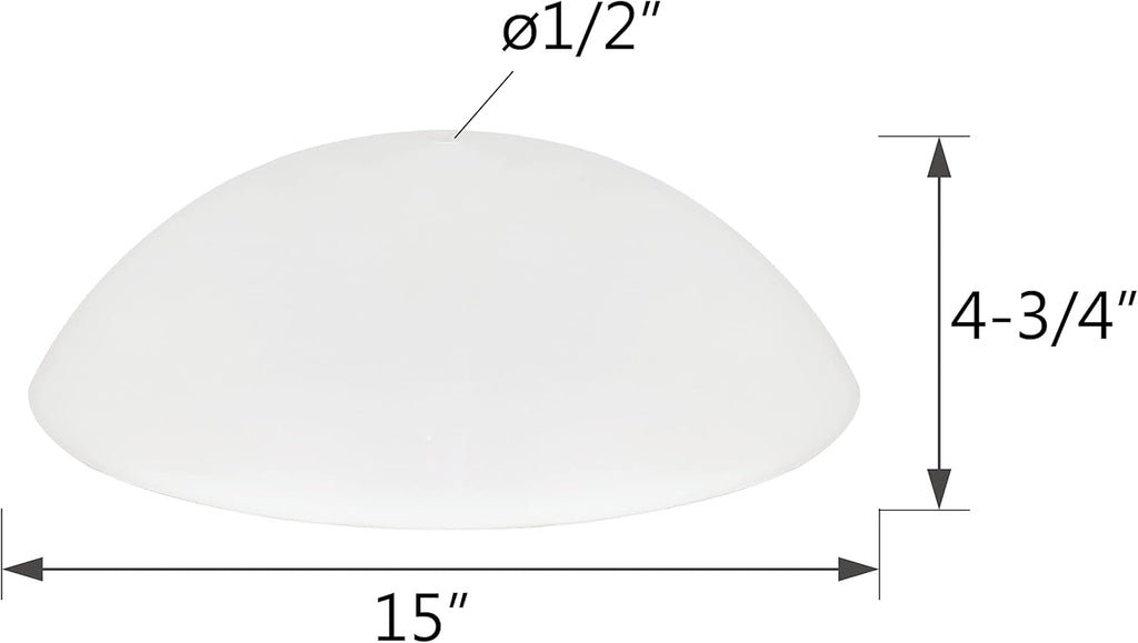 Aspen Creative 23084-01A Flush Mount Frosted Glass Shade Q4873