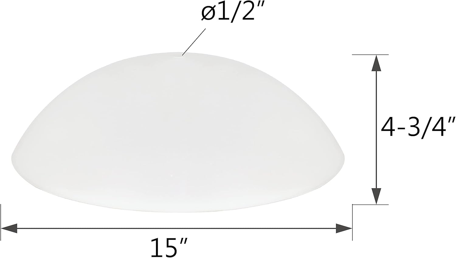 Aspen Creative 23084-01A Flush Mount Frosted Glass Shade Q4873