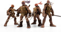 The Loyal Subjects Teenage Mutant Ninja Turtles BST AXN IDW Inspired Michelangelo, Leonardo, Donatello, and Raphael Zombie Turtles 5-inch Action Figure 4-Pack