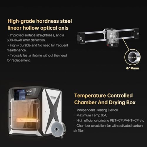 QIDI MAX3 3D Printer, High-Speed FDM, Large 12.8×12.8×12.4" Build Volume R223