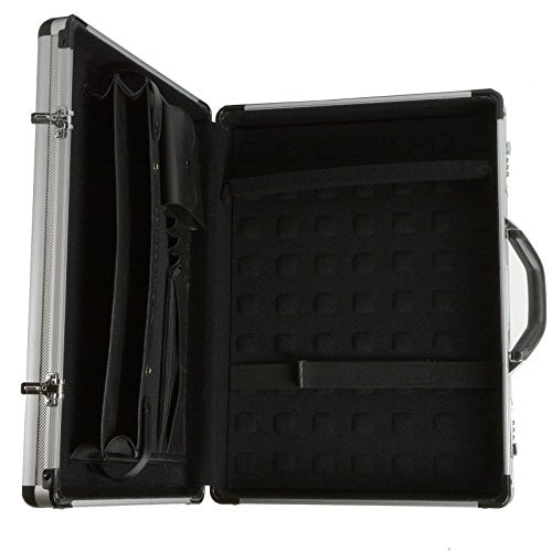 Alpine Swiss Aluminum Attache Case Padded Laptop Briefcase Combo Lock Z312351