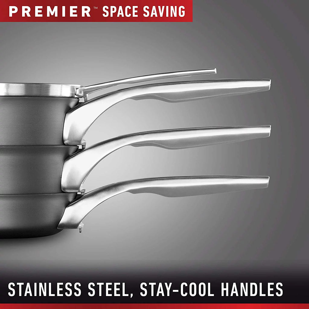 15-Piece Pots and Pans Set Nonstick Cookware with Stay-Cool Handles Black P933