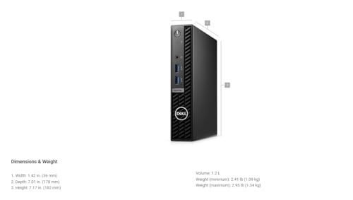 Dell OptiPlex 7010 Micro Desktop, Intel Core i5, 16GB RAM, 256GB SSD, Windows 11 Pro K45722