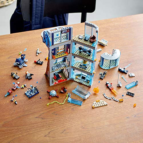 LEGO Marvel Avengers: Avengers Tower Battle 76166 Building Toy with Superhero Minifigures H708