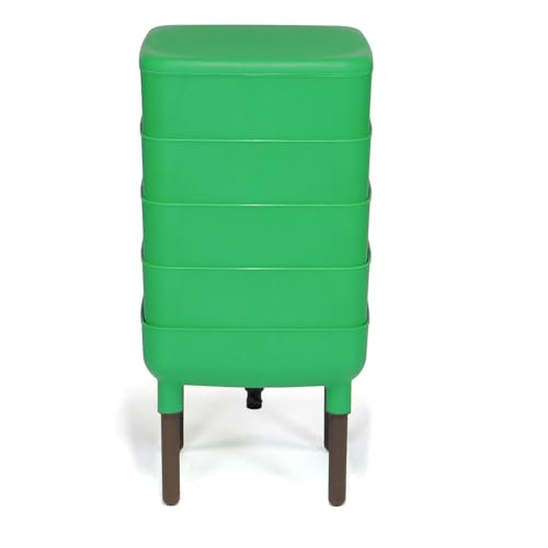 FCMP Outdoor Essential Living Composter 4-Tray Worm Bin Grey P8520