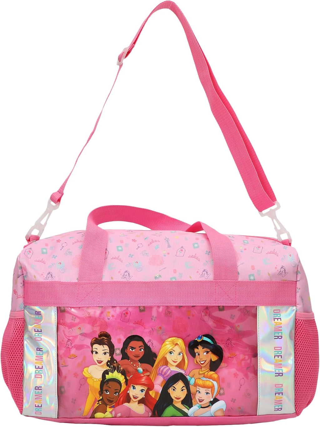 Bioworld Disney Princesses 5-Piece Pink Girls Duffle Bag Set D737915