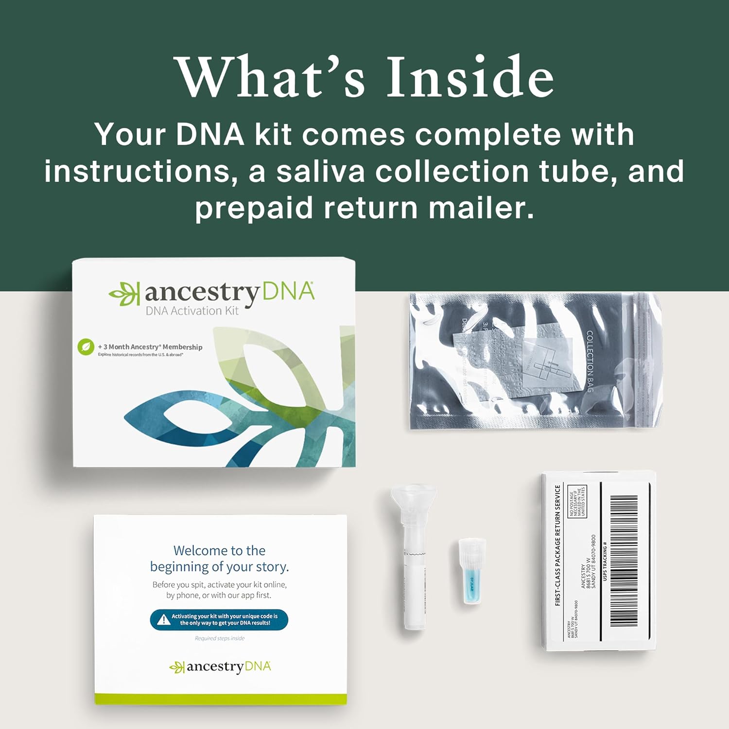 AncestryDNA Genetic Test Kit with 3-Month World Explorer Membership E17228