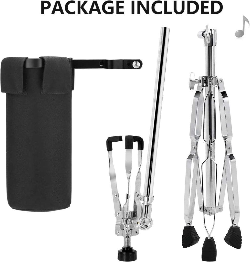 Snare Drum Stand with Drum Sticks Holder, Adjustable for 10-14 Inch Pads S78757