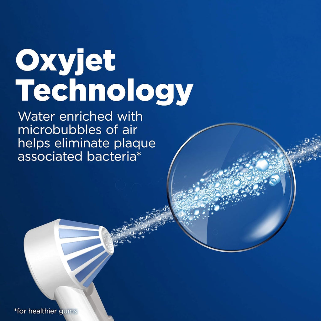 Oral-B Water Flosser Advanced, Cordless Portable Oral Irrigator with 3 Nozzles Q459