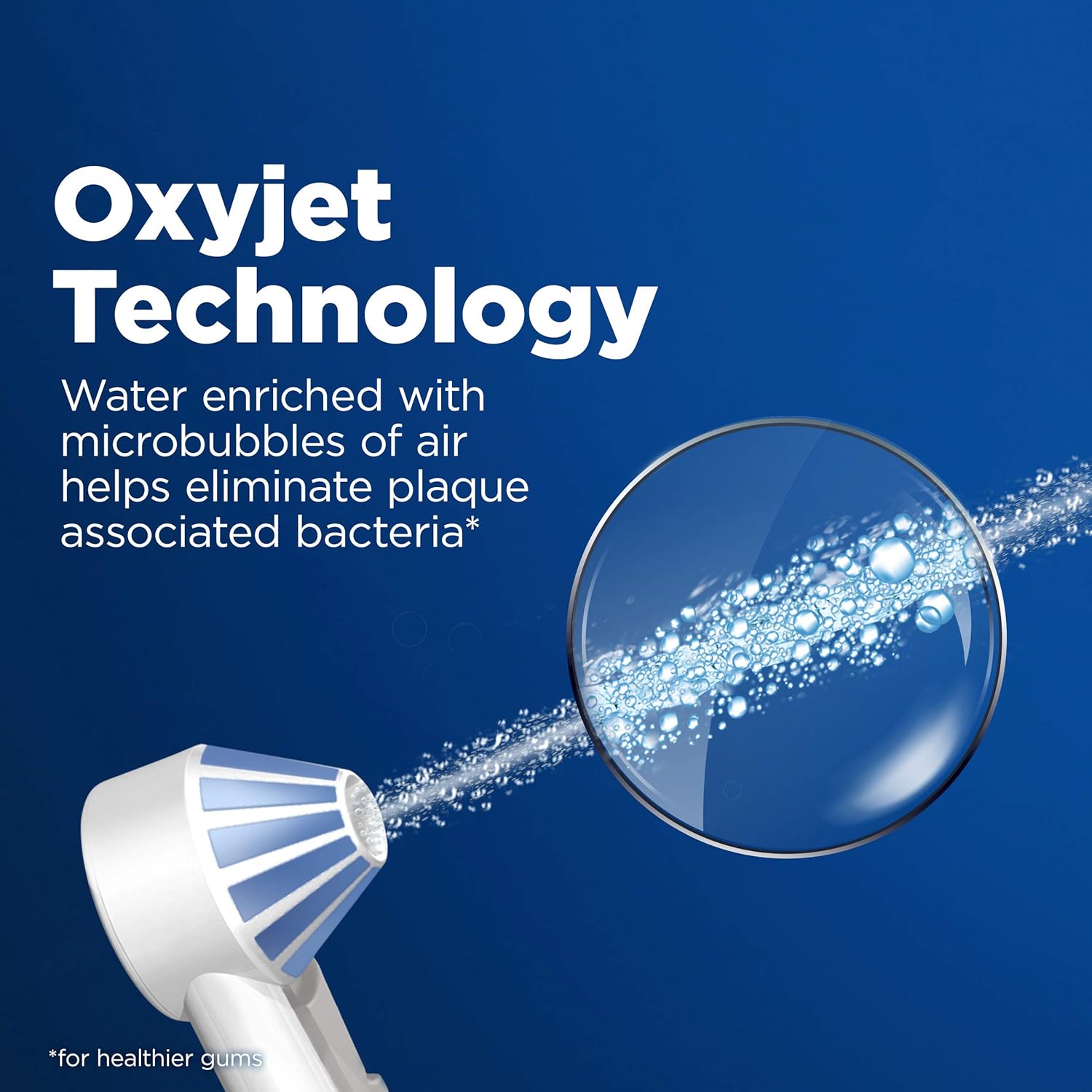 Oral-B Water Flosser Advanced, Cordless Portable Oral Irrigator with 3 Nozzles Q459