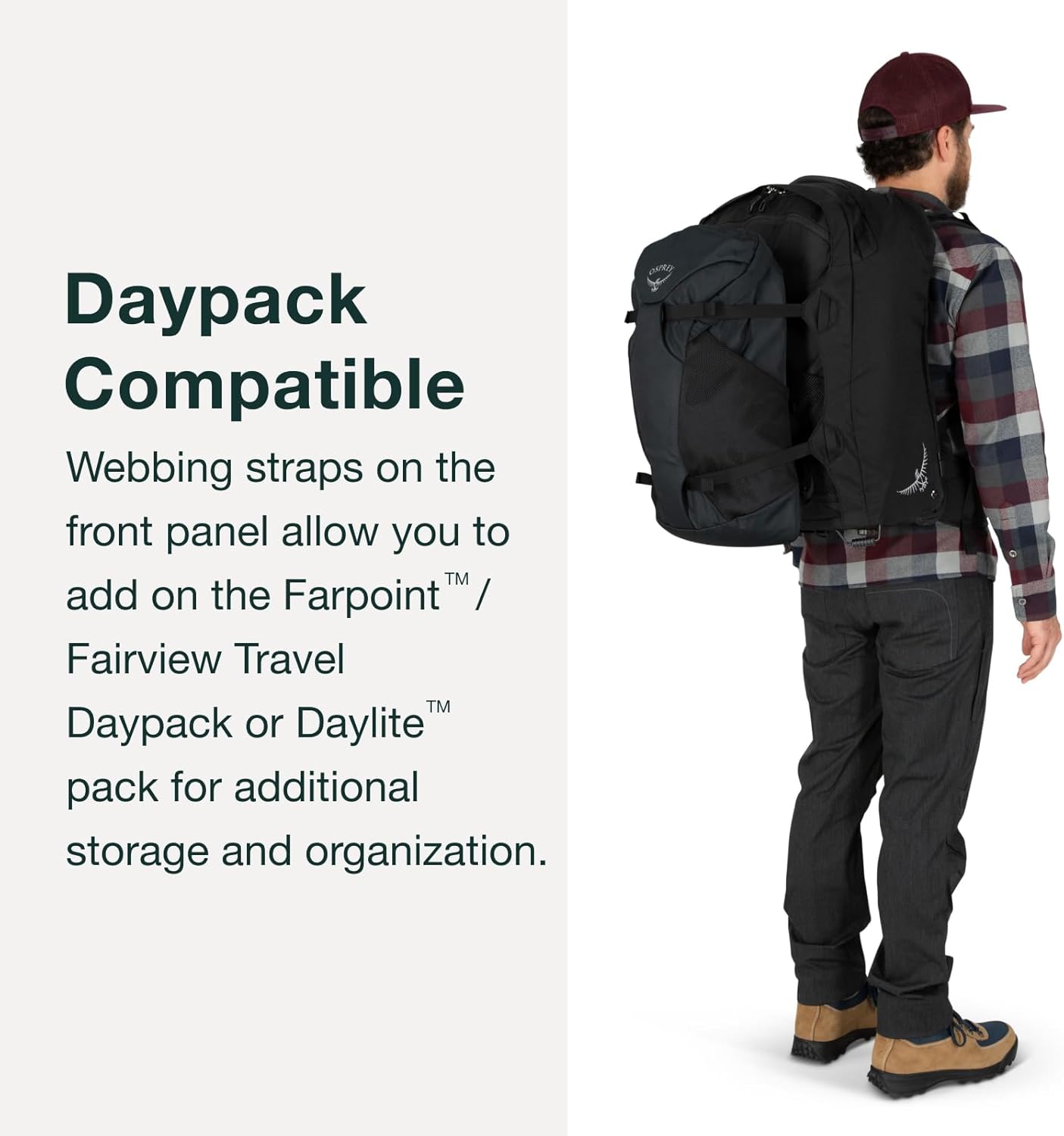 Osprey Farpoint Men's Wheeled Travel Pack 65L, Black F947