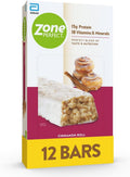 Zone Perfect Protein Bars, Cinnamon Roll, High Protein with Vitamins & Minerals, 12 Count