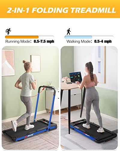 FYC Under Desk Treadmill Walking Pad 2 in 1 Folding for Home Office X63175
