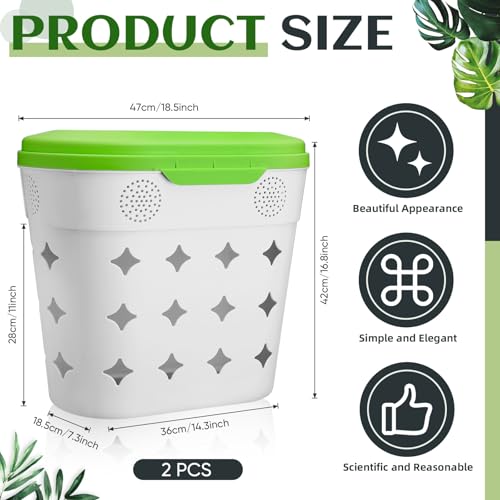 2 Pack In-Ground Worm Composter, 8 Gallon Outdoor Compost Bin for Garden Beds L122683