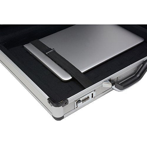 Alpine Swiss Aluminum Attache Case Padded Laptop Briefcase Combo Lock Z312351