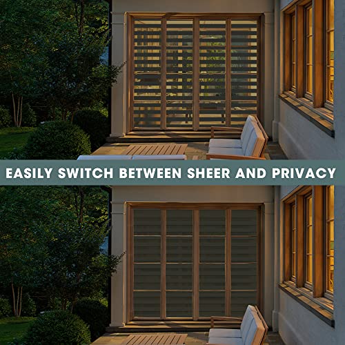 ZOKSUN Cordless Zebra Blinds for Windows, 24" W x 72" H, White W16638