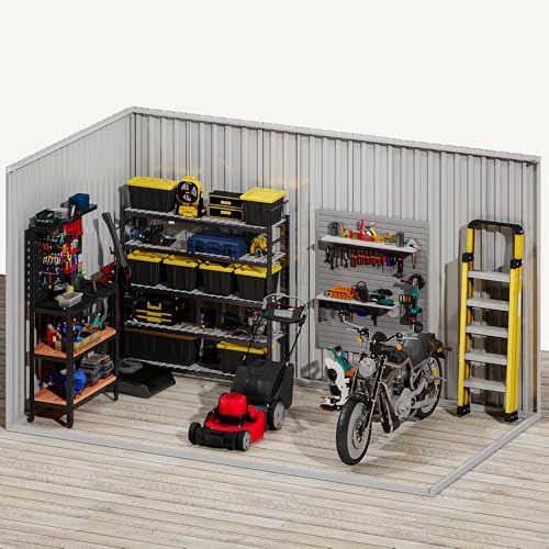 DWVO 6x4ft Metal Storage Shed for Outdoors, Dark Gray T6985